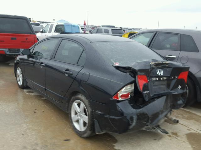 1HGFA16806L146238 - 2006 HONDA CIVIC EX BLACK photo 3