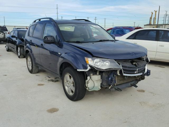 JA4MS31X27Z006682 - 2007 MITSUBISHI OUTLANDER BLUE photo 1