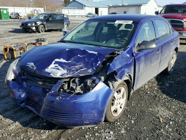 1G1AK55F767882415 - 2006 CHEVROLET COBALT LS BLUE photo 2