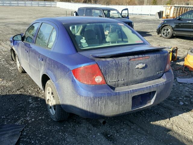 1G1AK55F767882415 - 2006 CHEVROLET COBALT LS BLUE photo 3