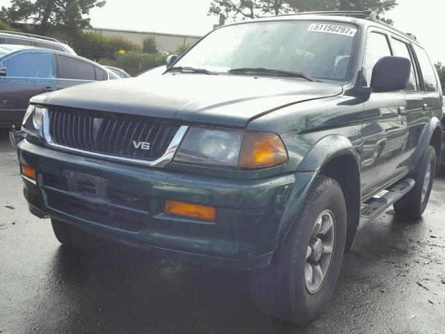 JA4LS31H9XP025634 - 1999 MITSUBISHI MONTERO SP GREEN photo 2