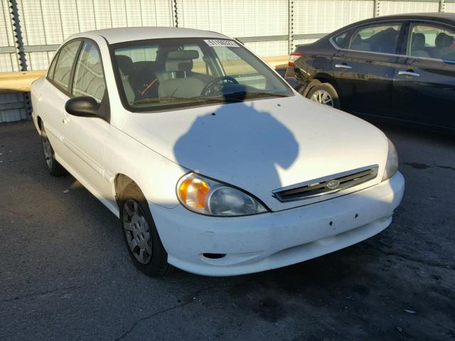 KNADC123526162337 - 2002 KIA RIO WHITE photo 1