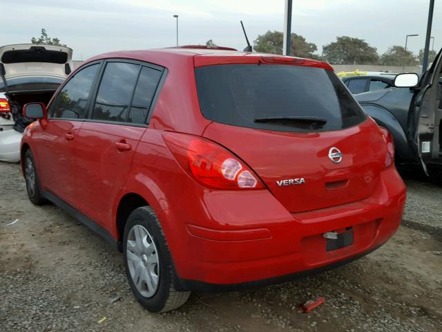 3N1BC1CP4CL361238 - 2012 NISSAN VERSA S RED photo 3