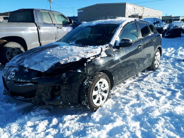 JM1BL1KF0D1792822 - 2013 MAZDA 3 I GRAY photo 2