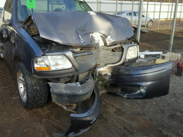 2FTRF07343CA41931 - 2003 FORD F150 SVT L GRAY photo 9