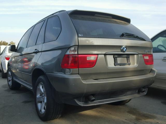 5UXFA13544LU29049 - 2004 BMW X5 3.0I TAN photo 3