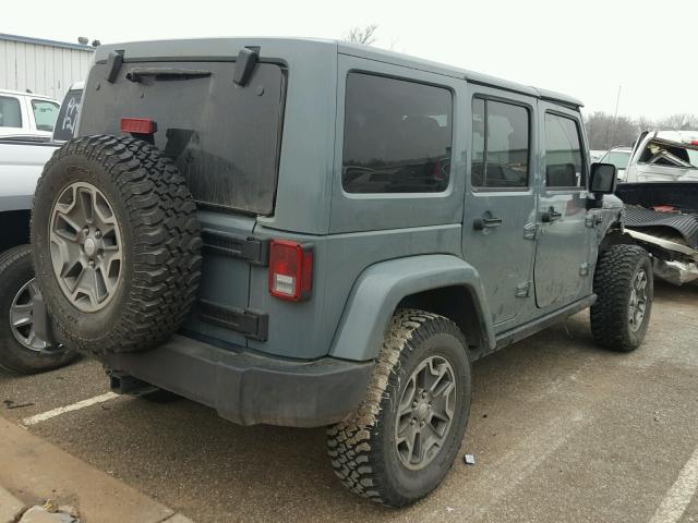 1C4HJWFG3EL157910 - 2014 JEEP WRANGLER U GRAY photo 4