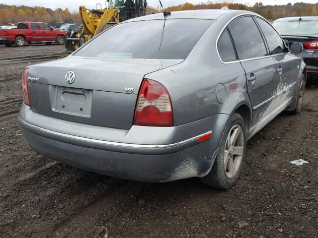 WVWRH63B04P104730 - 2004 VOLKSWAGEN PASSAT GLX GRAY photo 4