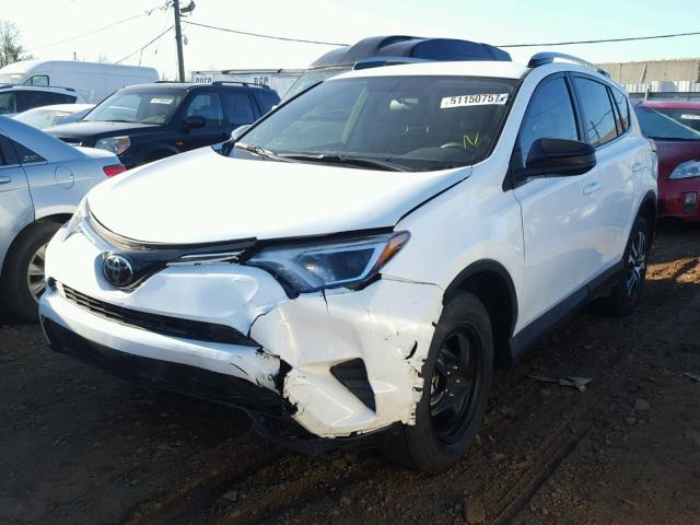 2T3ZFREVXHW335224 - 2017 TOYOTA RAV4 LE WHITE photo 2