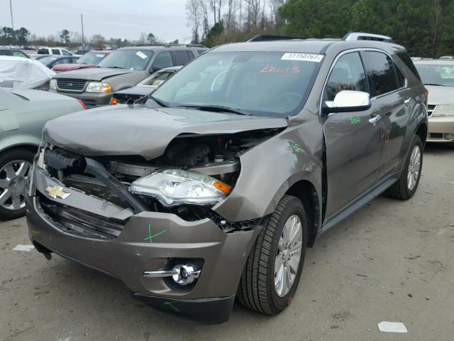 2CNFLPEY2A6334754 - 2010 CHEVROLET EQUINOX LT BROWN photo 2