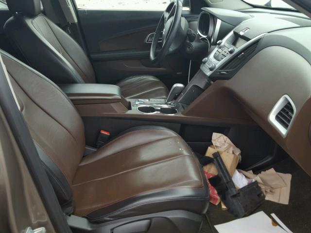 2CNFLPEY2A6334754 - 2010 CHEVROLET EQUINOX LT BROWN photo 5