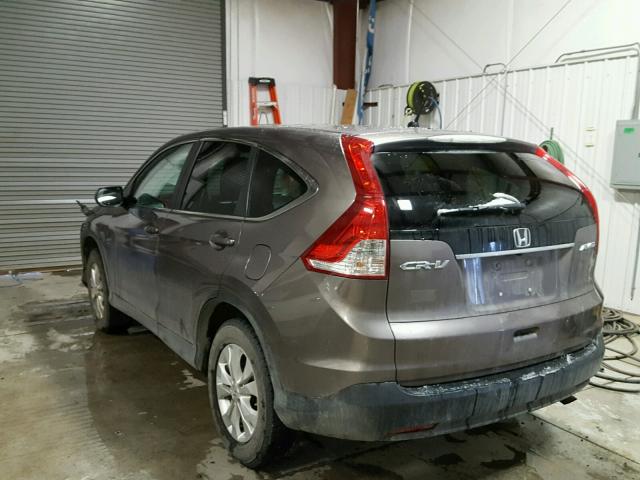 5J6RM4H58DL005335 - 2013 HONDA CR-V EX CHARCOAL photo 3