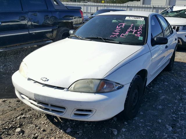 1G1JC5240Y7361152 - 2000 CHEVROLET CAVALIER WHITE photo 2