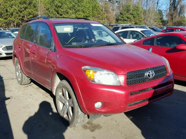 JTMZD32VX86073214 - 2008 TOYOTA RAV4 SPORT RED photo 1