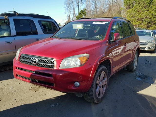 JTMZD32VX86073214 - 2008 TOYOTA RAV4 SPORT RED photo 2