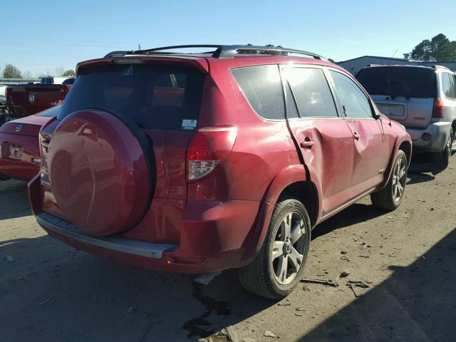 JTMZD32VX86073214 - 2008 TOYOTA RAV4 SPORT RED photo 4