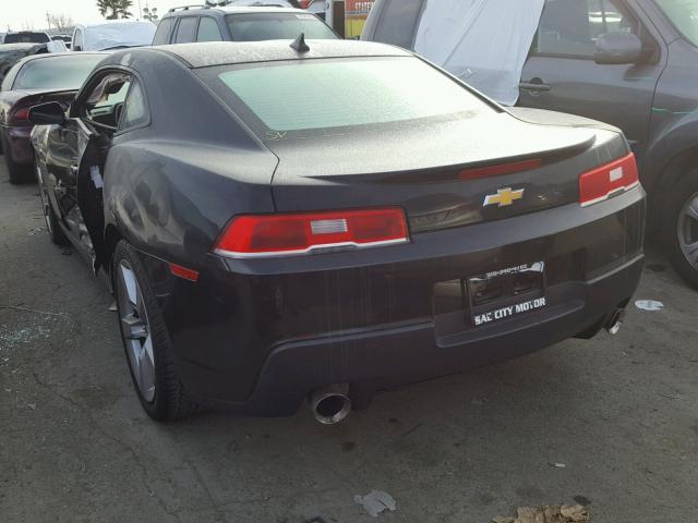 2G1FB1E31E9248888 - 2014 CHEVROLET CAMARO LT BLACK photo 3