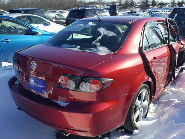 1YVHP80C375M27199 - 2007 MAZDA 6 I MAROON photo 4