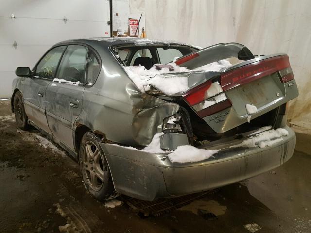 4S3BE635437213940 - 2003 SUBARU LEGACY L GREEN photo 3