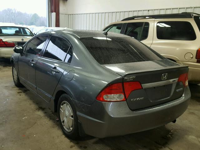 JHMFA36269S018262 - 2009 HONDA CIVIC HYBR GRAY photo 3