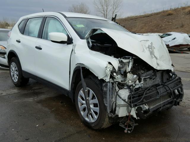 KNMAT2MVXGP661453 - 2016 NISSAN ROGUE S WHITE photo 1