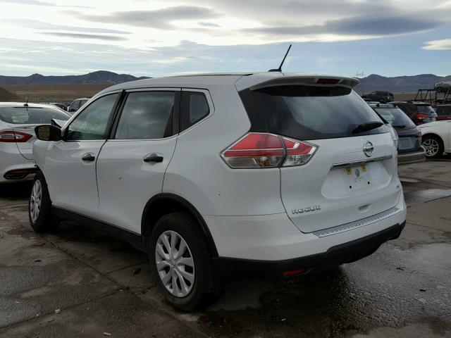 KNMAT2MVXGP661453 - 2016 NISSAN ROGUE S WHITE photo 3