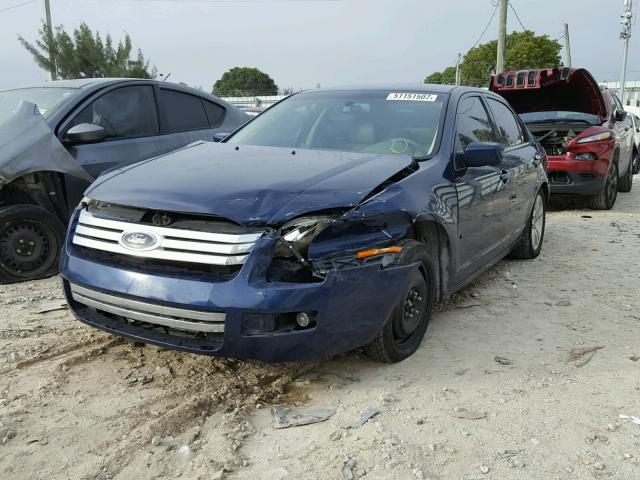 3FAHP08157R119139 - 2007 FORD FUSION SEL BLUE photo 2