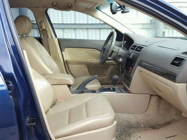 3FAHP08157R119139 - 2007 FORD FUSION SEL BLUE photo 5