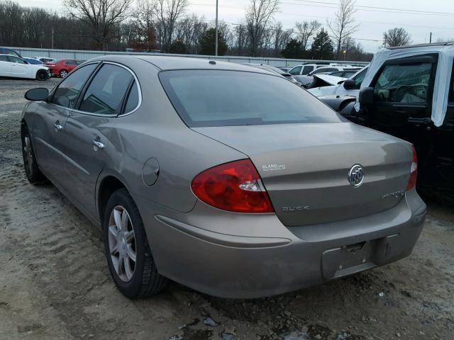 2G4WE587861296811 - 2006 BUICK LACROSSE C BROWN photo 3