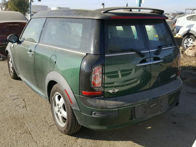 WMWZF3C55BTY00595 - 2011 MINI COOPER CLU GREEN photo 3