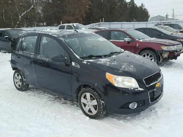 3G1TC6DE4AL133984 - 2010 CHEVROLET AVEO LT BLACK photo 1