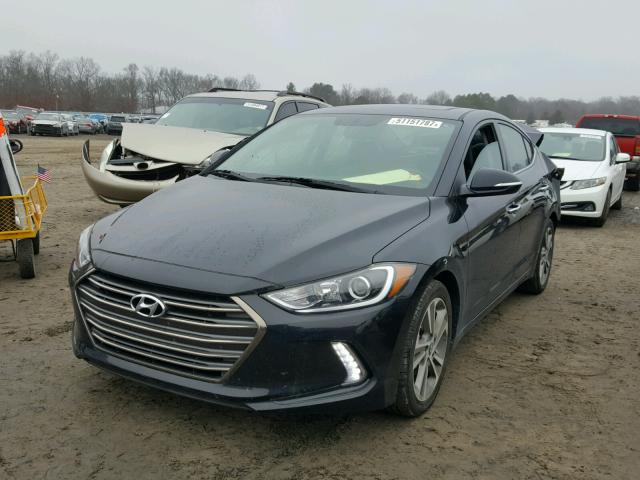 5NPD84LF2HH079932 - 2017 HYUNDAI ELANTRA SE BLACK photo 2