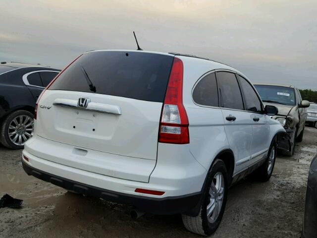 3CZRE3H59BG701980 - 2011 HONDA CR-V EX WHITE photo 4