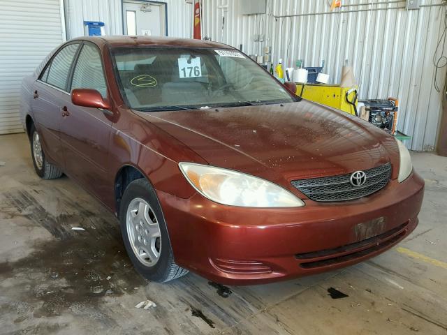 4T1BE32K92U589017 - 2002 TOYOTA CAMRY LE BURGUNDY photo 1