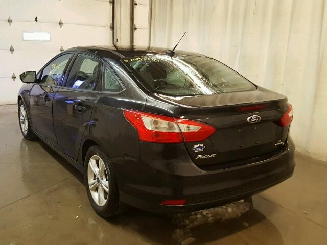 1FADP3F29EL138509 - 2014 FORD FOCUS SE BLACK photo 3