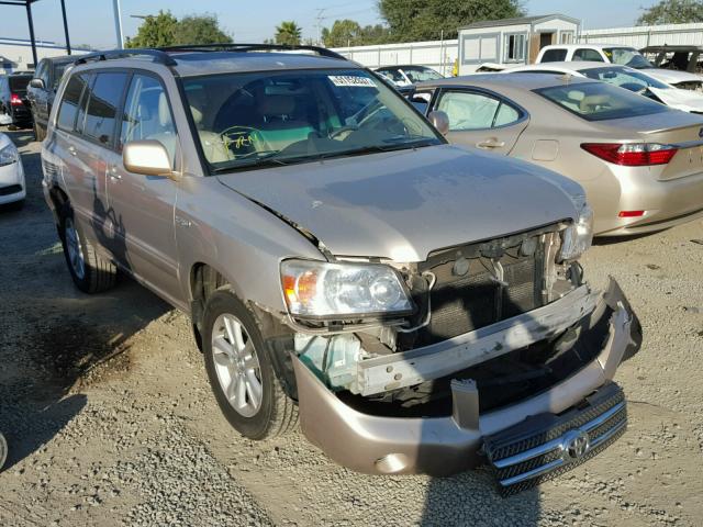 JTEEW21AX70046688 - 2007 TOYOTA HIGHLANDER GOLD photo 1