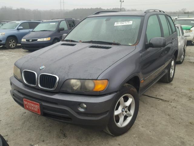 5UXFA53503LW24863 - 2003 BMW X5 3.0I GRAY photo 2