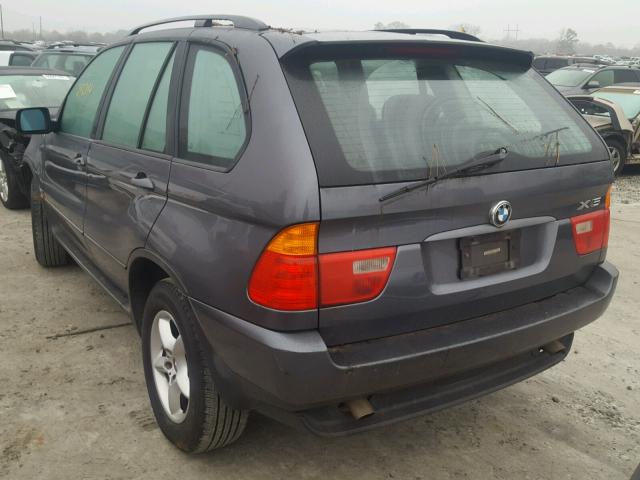 5UXFA53503LW24863 - 2003 BMW X5 3.0I GRAY photo 3