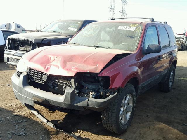 1FMYU03196KA23944 - 2006 FORD ESCAPE XLT RED photo 2