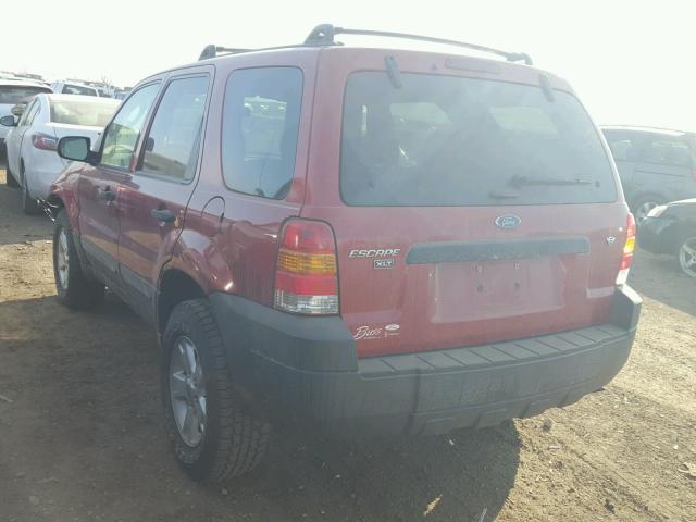 1FMYU03196KA23944 - 2006 FORD ESCAPE XLT RED photo 3