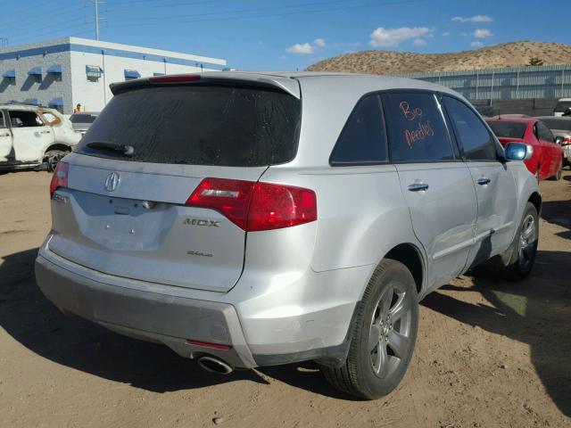 2HNYD28547H538333 - 2007 ACURA MDX SPORT SILVER photo 4