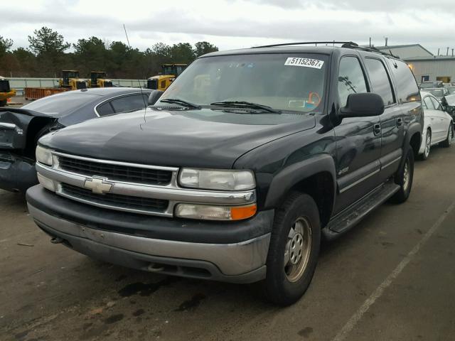 3GNFK16T3YG202647 - 2000 CHEVROLET SUBURBAN K BLACK photo 2