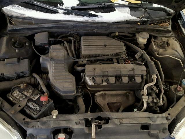 2HGES16503H538675 - 2003 HONDA CIVIC LX BLUE photo 7