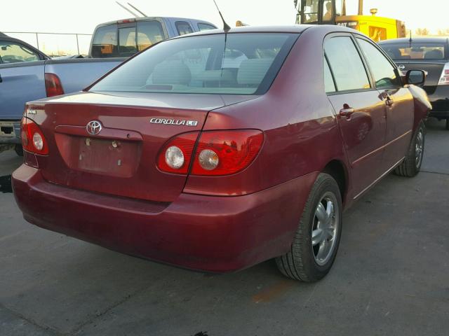 1NXBR32EX6Z717866 - 2006 TOYOTA COROLLA CE RED photo 4