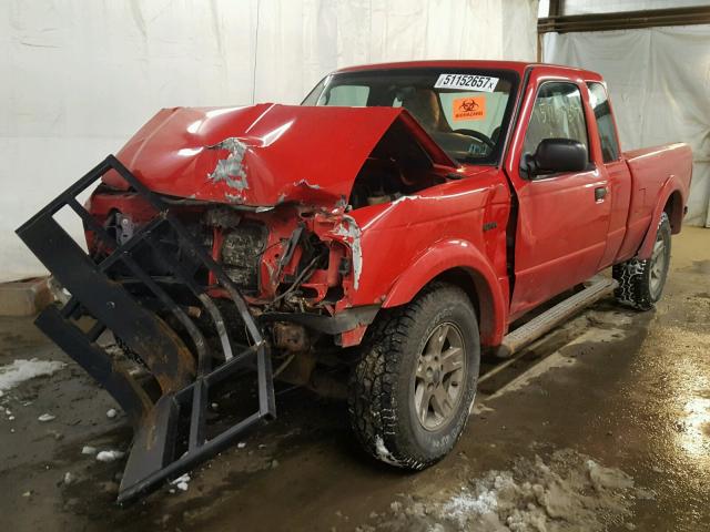 1FTZR45E05PA01494 - 2005 FORD RANGER SUP RED photo 2