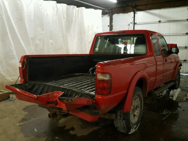 1FTZR45E05PA01494 - 2005 FORD RANGER SUP RED photo 4