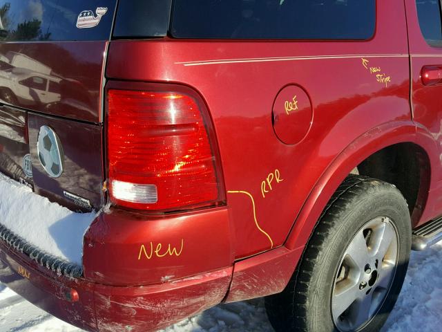 1FMDU75W75UA26540 - 2005 FORD EXPLORER L RED photo 9