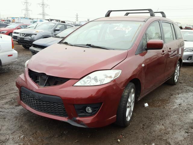 JM1CR29L090352231 - 2009 MAZDA 5 RED photo 2