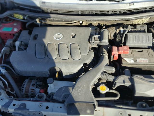 3N1BC13E88L406896 - 2008 NISSAN VERSA S RED photo 7