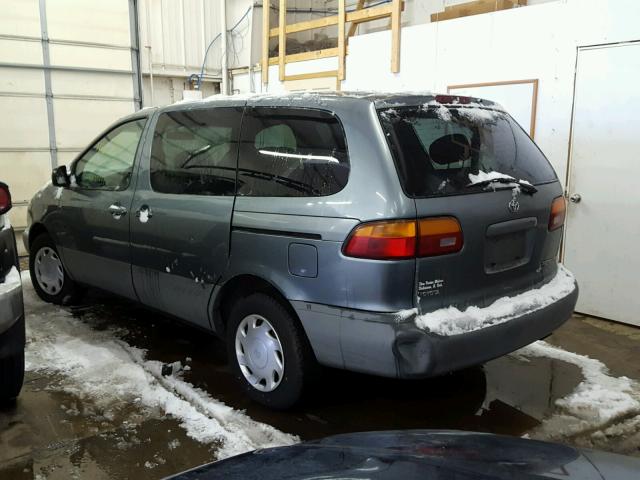 4T3ZF13CXWU066559 - 1998 TOYOTA SIENNA LE TEAL photo 3